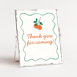 Poster Citrus Little Cutie Merci moderne pour venir