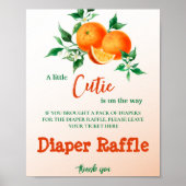 Poster Citrus Little Cutie Orange Baby Diaper Raffle Jeu (Devant)