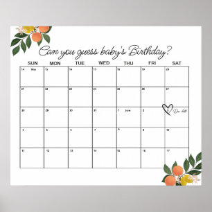 Poster Citrus Love Douche Date d'échéance Devis