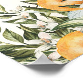 Poster Citrus orange botanique moderne rustique accueil p (Coin)