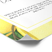 Poster Citrus - souvenirs avec la mariée (Coin)