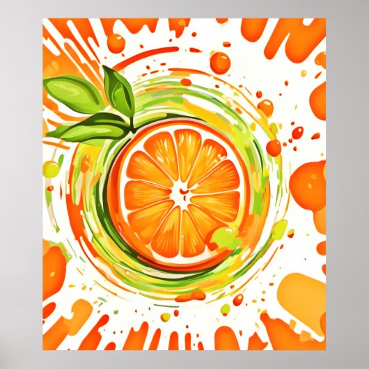 Poster Citrus Splash of Joy (Devant)