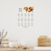 Poster Citrus Wedding Mediterranean Orange (Cuisine)