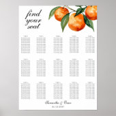 Poster Citrus Wedding Mediterranean Orange (Devant)
