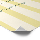 Poster Citrus Yellow Champagne Tower Engagement Welcome (Coin)