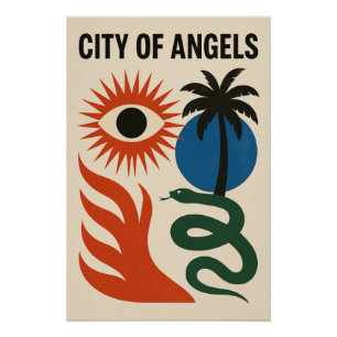 Poster City of Angels – Surréalisme Pop