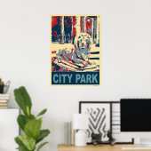 Poster City Park Lion (Bureau à domicile)