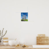 Poster City Skyline Frutiger Aero (Cuisine)