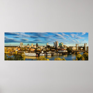 Poster City Skyline Sacramento California