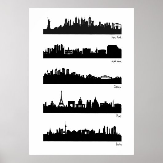 Poster City Skylines - World (Devant)
