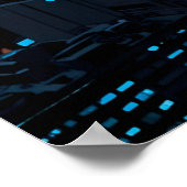 Poster City view at night (Coin)