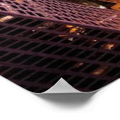 Poster Cityscape à Chicago la nuit (Coin)