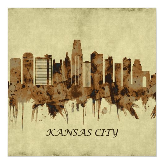 Poster Cityscape de Kansas City (Devant)