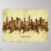 Poster Cityscape de l'Illinois (Devant)