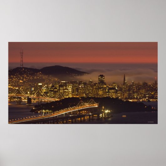 Poster Cityscape de San Francisco (Devant)