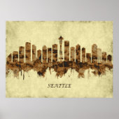 Poster Cityscape de Seattle (Devant)