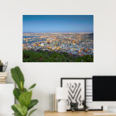 Poster Cityscape From Summit Of signal Hill At Dusk (Bureau à domicile)