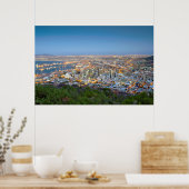 Poster Cityscape From Summit Of signal Hill At Dusk (Cuisine)