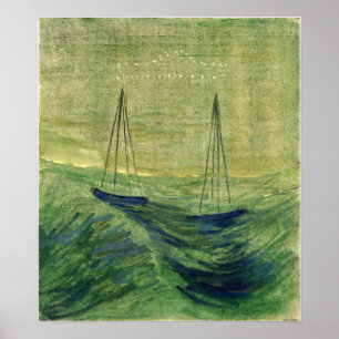 Poster Ciurlionis - Le Soleil Est En Train De Passer Libr