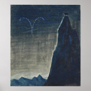 Poster Ciurlionis - Le Soleil Passant 1906