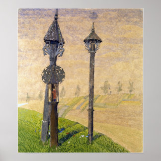 Poster Ciurlionis - Traverses De Voie De Zemaitija 1909