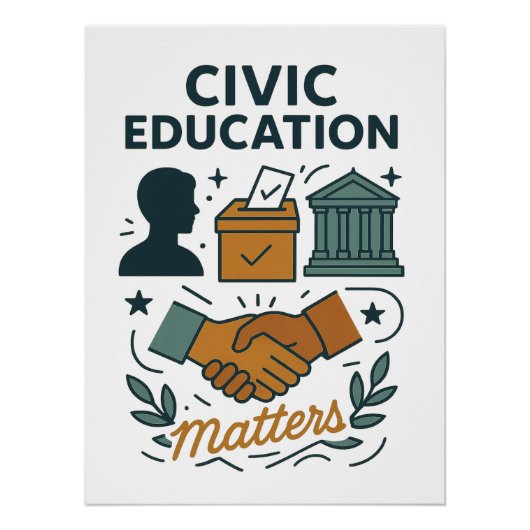 Poster Civic Education Matters  (Devant)