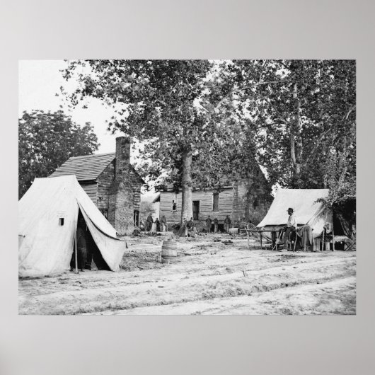 Poster Civil War Battlefield Hospital, 1862 (Devant)