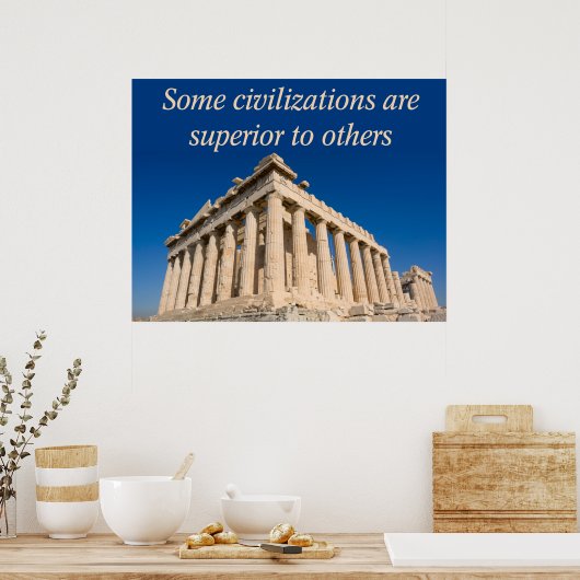 Poster Civilisation occidentale (Cuisine)