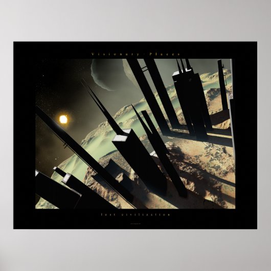 Poster civilisation perdue (Devant)