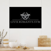 Poster Civis Romanus Sum (CIVIS ROMANVS SVM) (Cuisine)
