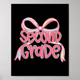 Poster Ck À L'école Coquette Bow Enseignant De Deuxième A