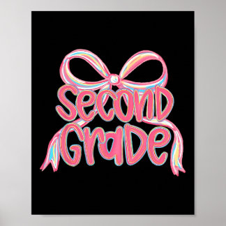 Poster Ck À l'école Coquette Bow Enseignant de deuxième a