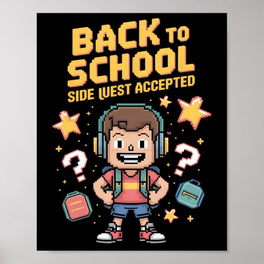 Poster Ck À L'école Quête Secondaire Acceptée Joueur 2 (Devant)