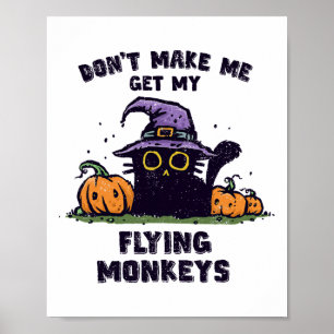 Poster Ck Cat Halloween - Ne me faites pas prendre mon vo