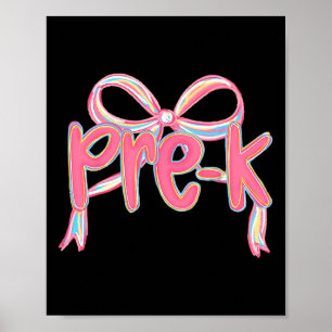Poster Ck To School Coquette Nœud Papillon Enseignante Ma