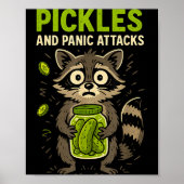 Poster Ckles And Panic Attacks Raccoon Trash Panda Funny  (Devant)