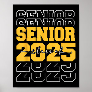 Poster Cl De 2025 Cadeaux Senior Aînés Amusants 2025 Grad