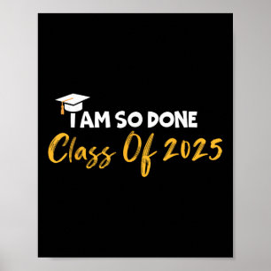Poster Cl De 2025 Je Suis Tellement Fait Drôle Graduation