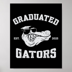 Poster Cl De 2025 Senior Men Graduated Gators Mascot Kids