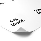 Poster Cl De 20&#; Année Scolaire Croissance Avec Moi K-1 (Coin)