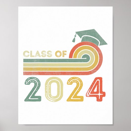 Poster Cl Of 2024 Graduation Senior 2024 (Devant)