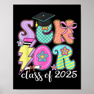 Poster Cl Of 2025 Coquette Graduation Senior 2025 Retour