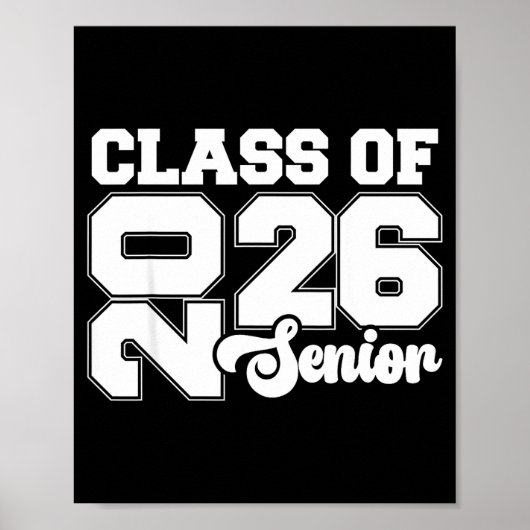 Poster Cl Of 2026 Senior Graduation Day School Events, Se (Devant)