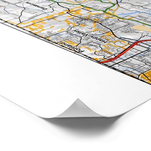 Poster ClackLandMap (Coin)