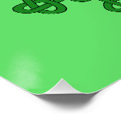 Poster Claddagh et Green Knotwork (Coin)