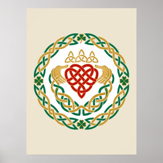 Poster Claddagh Roundel (Devant)