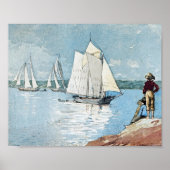 Poster Clair Port de voile Winslow Homer (Devant)