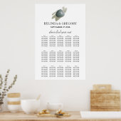 Poster Clam Watercolor - Mariage de strate (Cuisine)