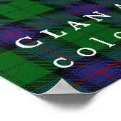 Poster Clan Armstrong couleurs écossais Tartan (Coin)