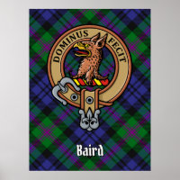 Clan Baird Crest sur Tartan